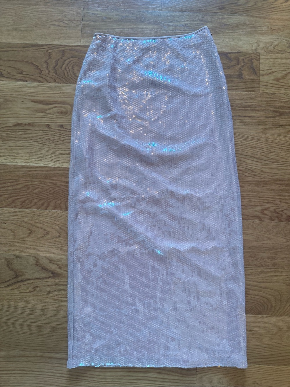 Abercrombie Pink Sequin Maxi Skirt